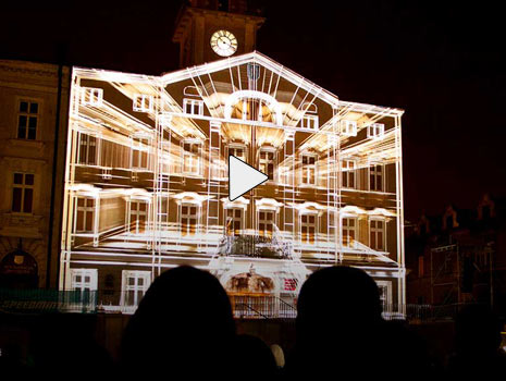 animated movie projection